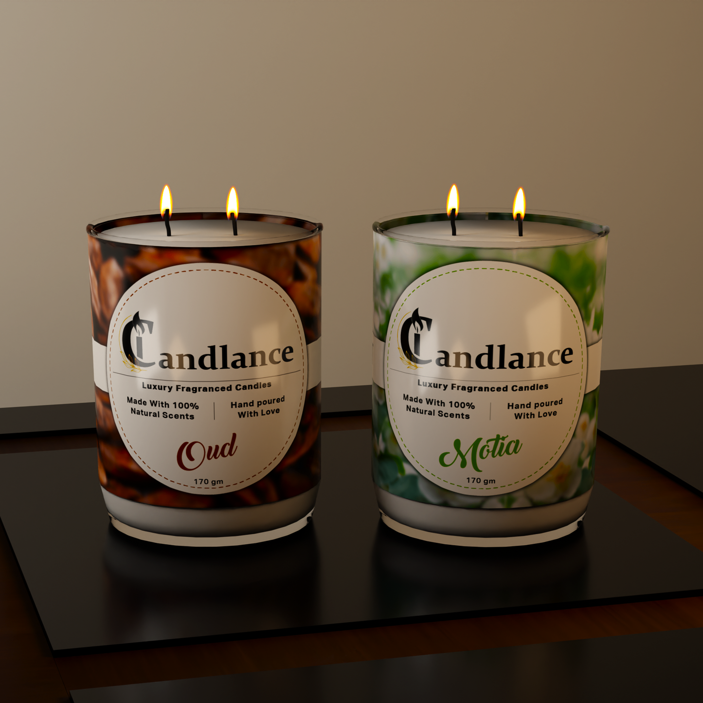 Pack of 2 - Double Wick Scented Candle