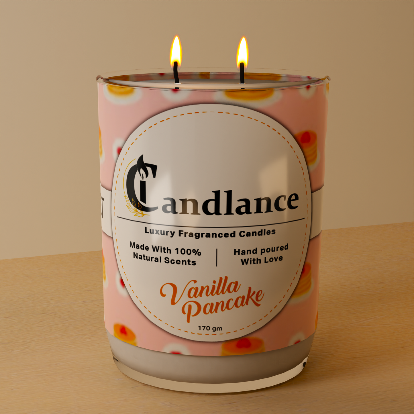 Vanilla Pancake - Double Wick Scented Candle