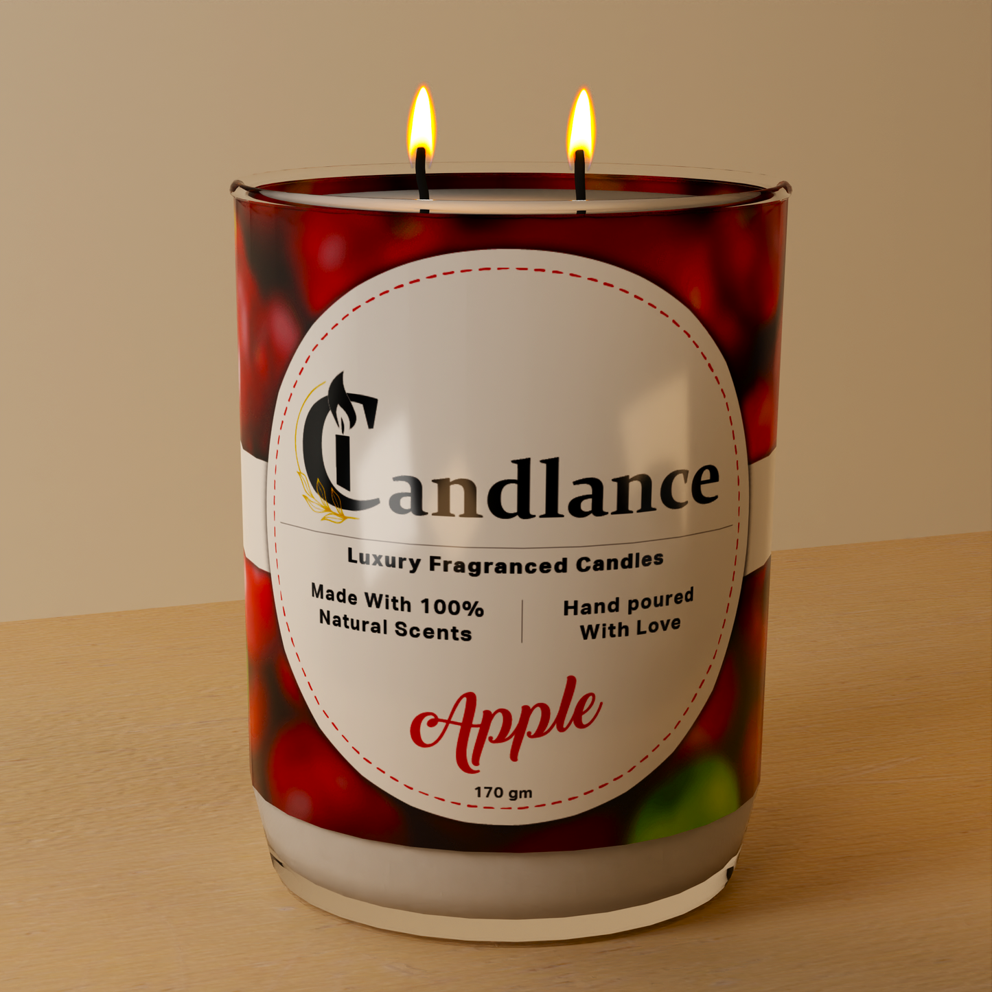 Apple - Double Wick Scented Candle