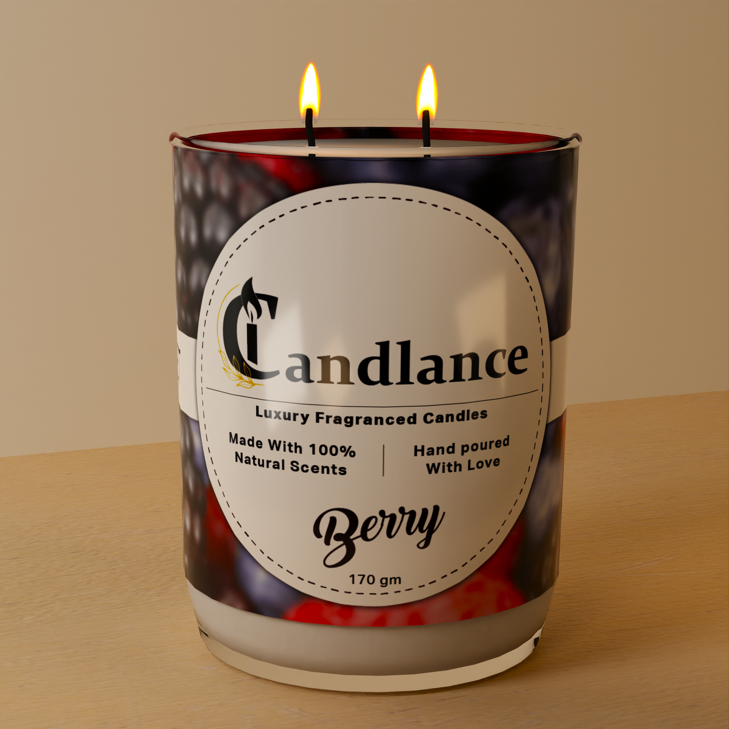 Berry - Double Wick Scented Candle