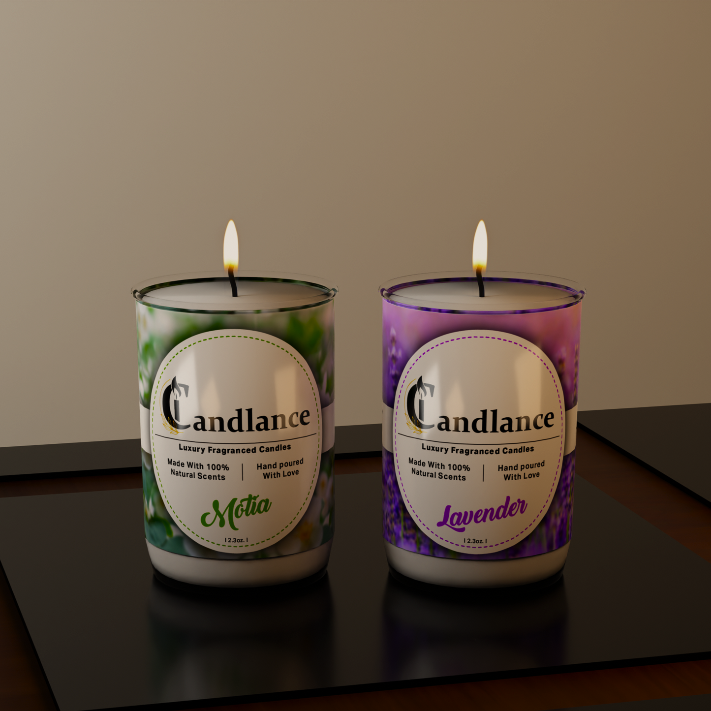 Pack of 2 - Single Wick Scented Candle